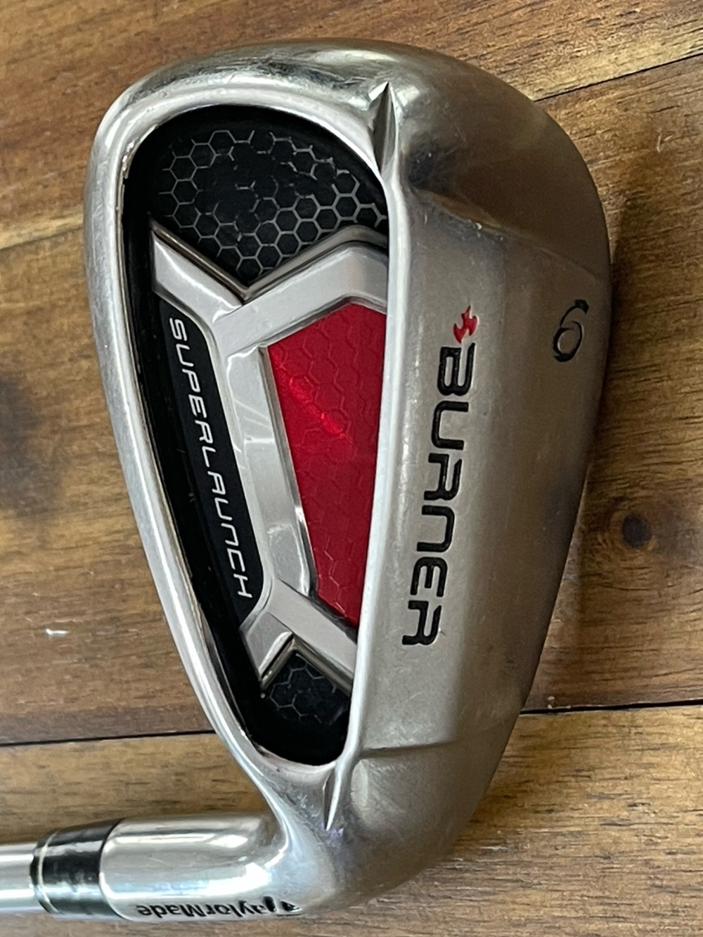 TaylorMade Burner SuperLaunch 9 Iron Golf Club with Steel Shaft.